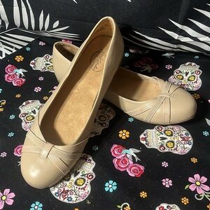 LifeStride Simply Comfort Beige Ballet Flats | Size 9.5W